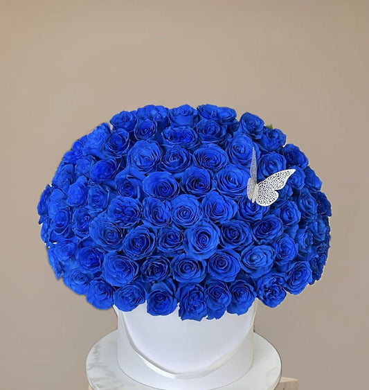 Blue Roses - Je T'aime Fleurs